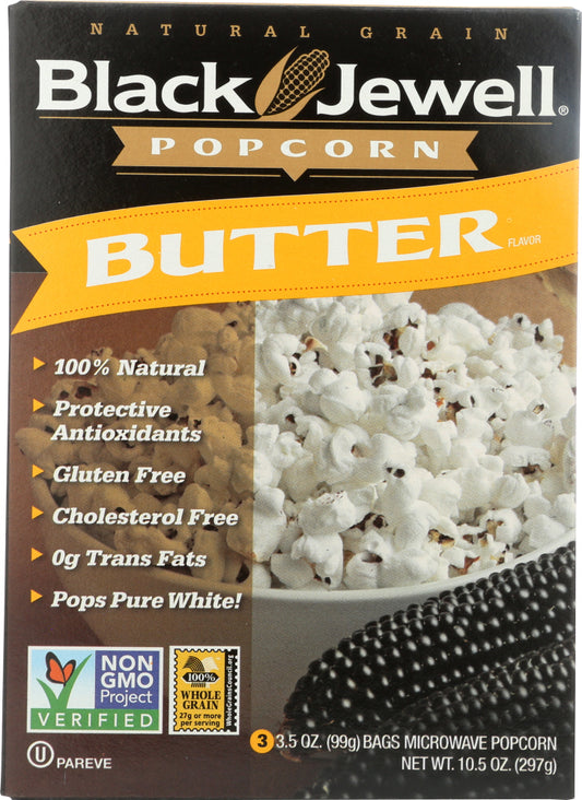 BLACK JEWELL: Premium Microwave Popcorn Butter 3 Bags, 10.5 oz - Vending Business Solutions