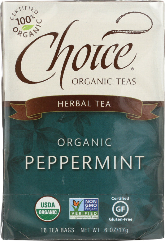 CHOICE TEA: Organic Peppermint Tea, 16 bg - Vending Business Solutions