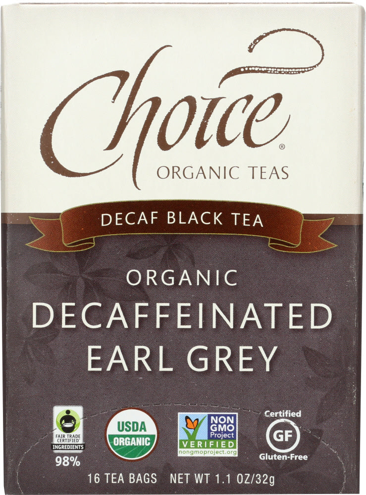CHOICE TEA: Decaffeinated Earl Grey Tea, 16 bg - Vending Business Solutions