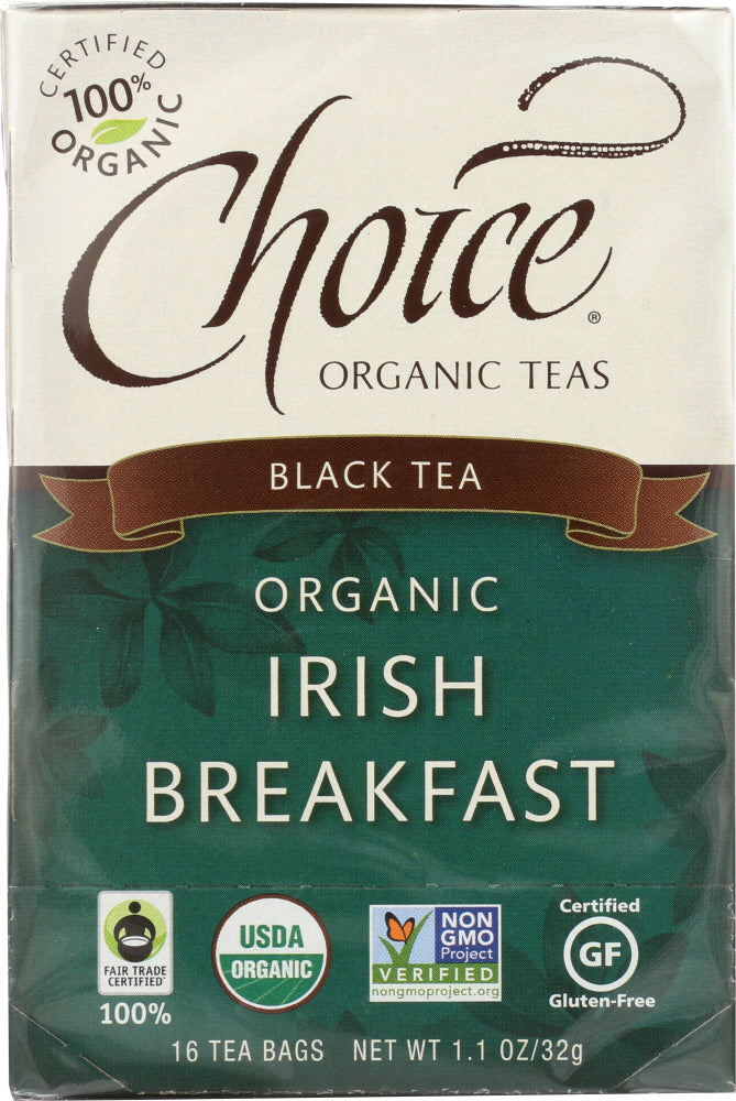 CHOICE TEA: Organic Irish Breakfast Tea, 16 bg - Vending Business Solutions