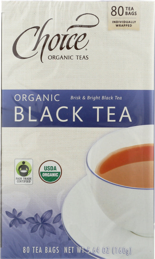 CHOICE TEA: Organic Black Tea, 80 bg - Vending Business Solutions