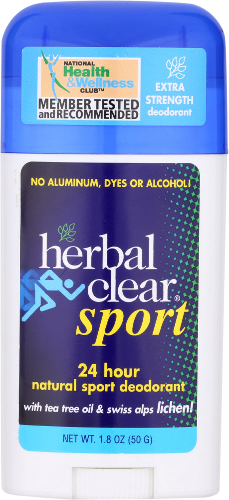 HERBAL CLEAR: Sport Deodorant Stick Tea Tree, 1.8 oz - Vending Business Solutions