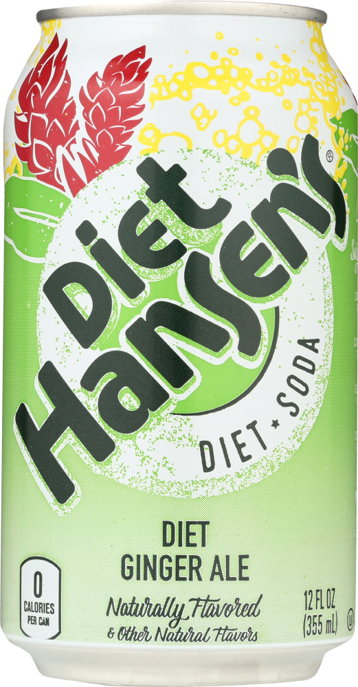 HANSEN: Diet Soda Ginger Ale 6-12oz, 72 oz - Vending Business Solutions