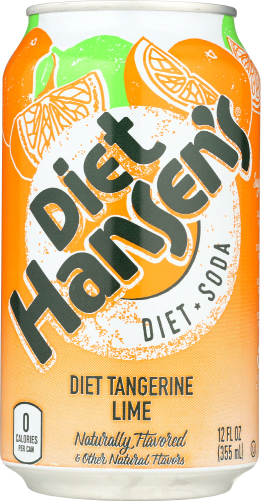 HANSEN: Diet Soda Tangerine Lime 6-12oz, 72 oz - Vending Business Solutions
