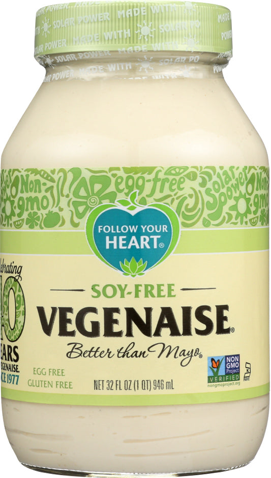 FOLLOW YOUR HEART: Vegenaise Soy-Free Dressing And Sandwich Spread, 32 oz - Vending Business Solutions