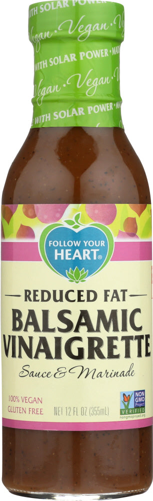 FOLLOW YOUR HEART: Balsamic Vinaigrette Dressing Reduced Fat, 12 oz - Vending Business Solutions