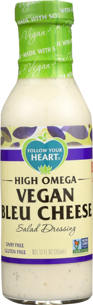 FOLLOW YOUR HEART: High Omega Vegan Bleu Cheese Salad Dressing, 12 oz - Vending Business Solutions