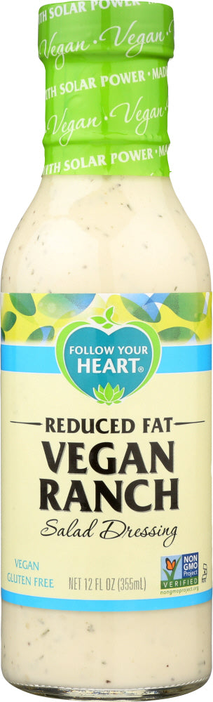 FOLLOW YOUR HEART: Reduced Fat Vegan Ranch Salad Dressing, 12 oz - Vending Business Solutions