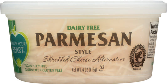 FOLLOW YOUR HEART: Cheese Parmesan Shredded Vegan, 4 oz - Vending Business Solutions