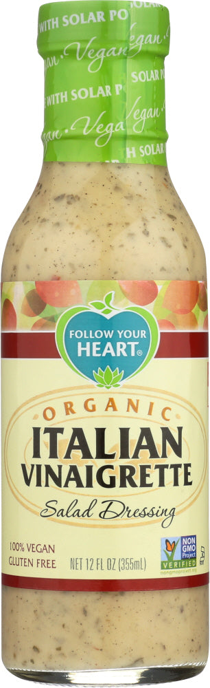 FOLLOW YOUR HEART: Organic Italian Vinaigrette Salad Dressing, 12 oz - Vending Business Solutions