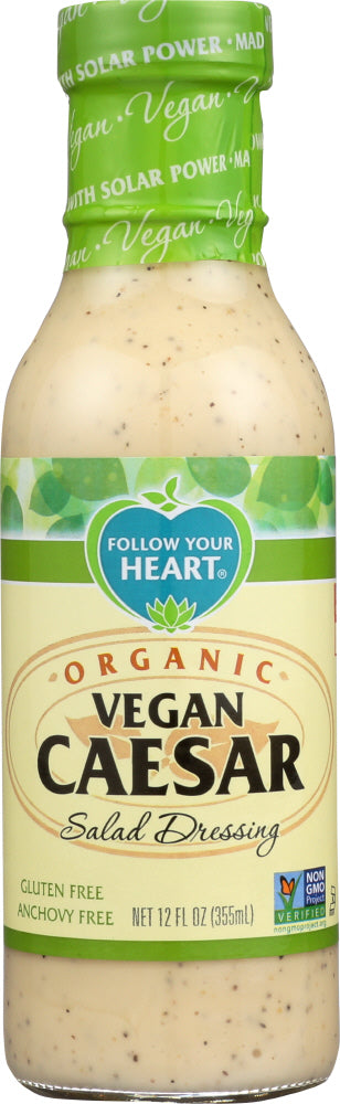 FOLLOW YOUR HEART: Organic Vegan Caesar Salad Dressing, 12 oz - Vending Business Solutions