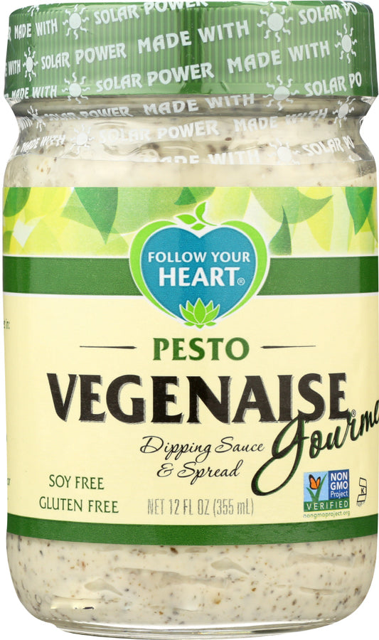 FOLLOW YOUR HEART: Gourmet Pesto Vegenaise, 12 oz - Vending Business Solutions