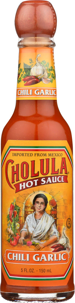 CHOLULA: Chili Garlic Hot Sauce, 5 oz - Vending Business Solutions