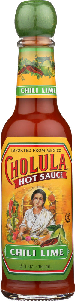 CHOLULA: Chili Lime Hot Sauce, 5 oz - Vending Business Solutions