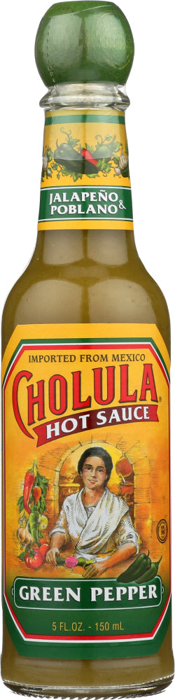 CHOLULA: Green Pepper Hot Sauce, 5 oz - Vending Business Solutions