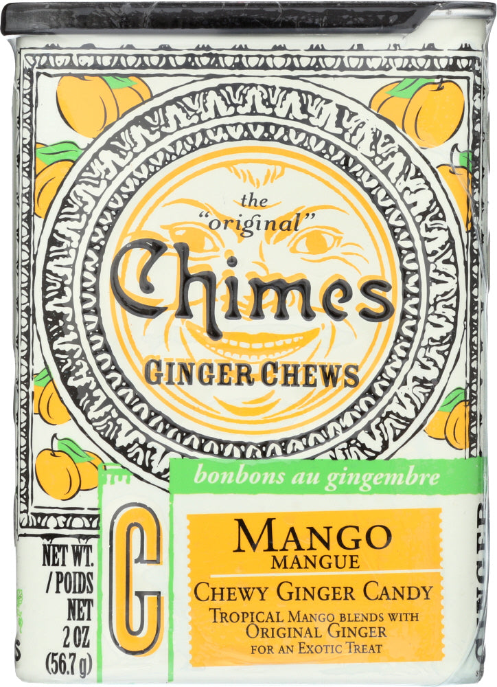 CHIMES: Mango Mangue Ginger Chews Tin Can, 2 oz - Vending Business Solutions
