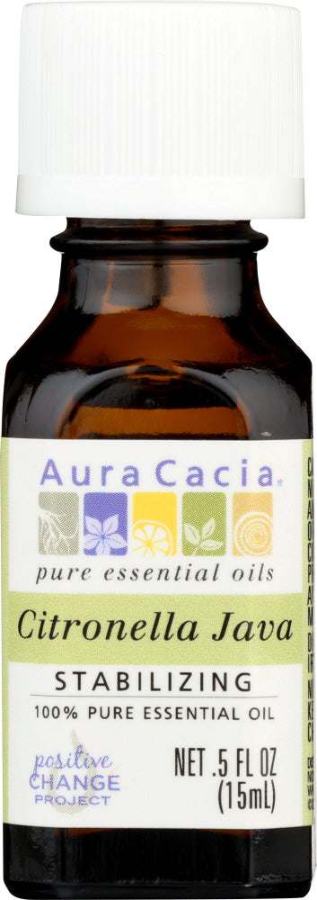 AURA CACIA: 100% Pure Essential Oil Citronella Java, 0.5 Oz - Vending Business Solutions