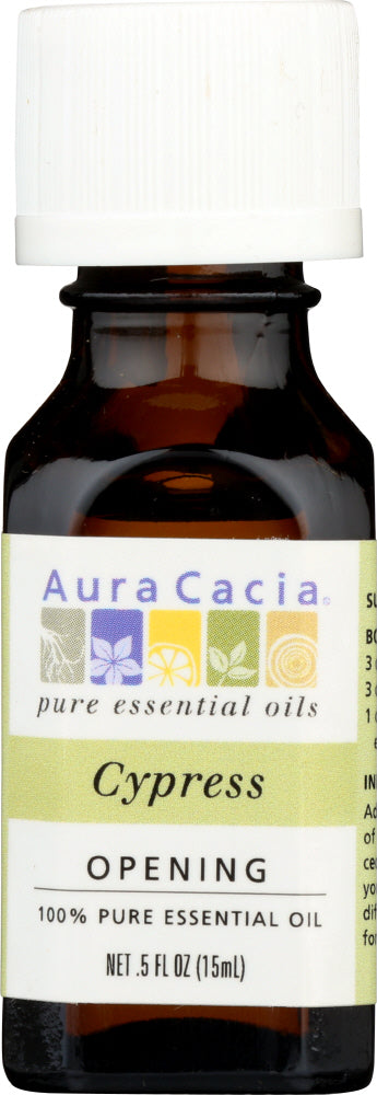 AURA CACIA: 100% Pure Essential Oil Cypress, 0.5 Oz - Vending Business Solutions
