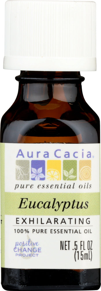 AURA CACIA: 100% Pure Essential Oil Eucalyptus, 0.5 Oz - Vending Business Solutions