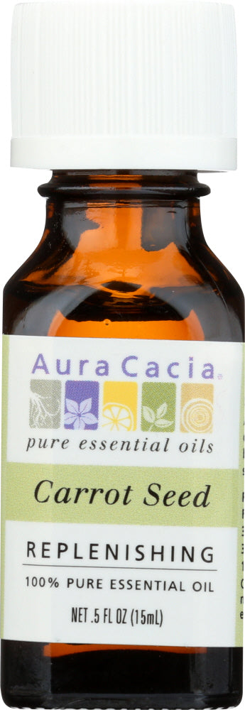 AURA CACIA: 100% Pure Essential Oil Carrot Seed, 0.5 Oz - Vending Business Solutions