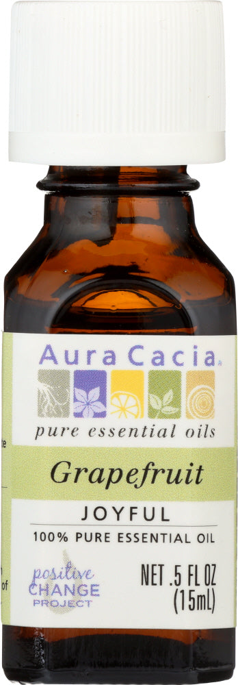 AURA CACIA: 100% Pure Essential Oil Grapefruit, 0.5 Oz - Vending Business Solutions