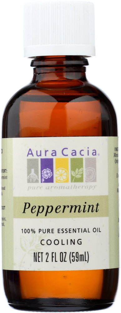 AURA ACACIA: 100% Pure Essential Oil Peppermint, 2 oz - Vending Business Solutions