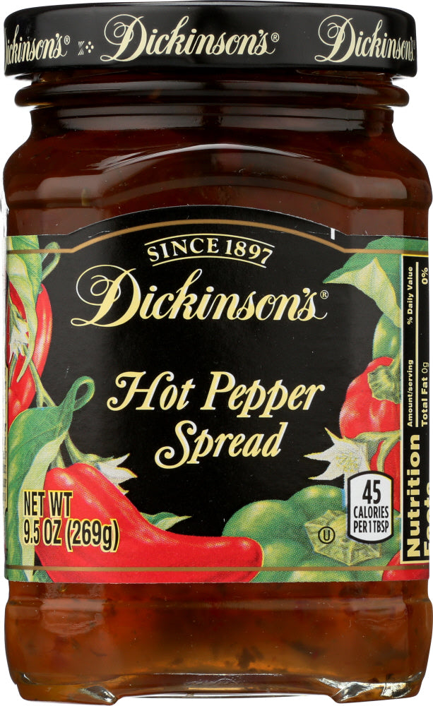 DICKINSON: Hot Pepper Spread, 9.5 oz - Vending Business Solutions