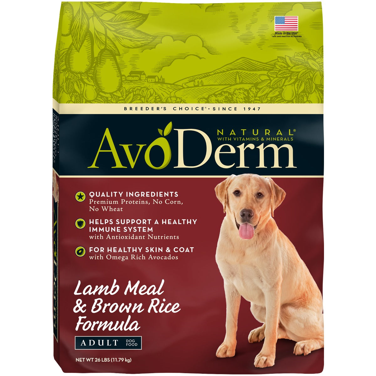 AVODERM: Dog Dry Lamb & Rice Natural, 4.4 lb - Vending Business Solutions