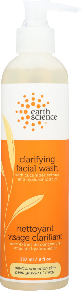 EARTH SCIENCE: Clarifying Facial Wash, 8 oz - Vending Business Solutions