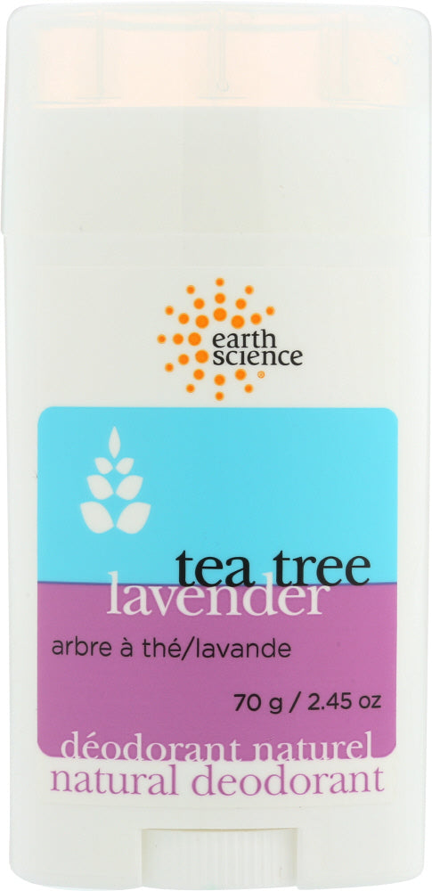 EARTH SCIENCE: Deodorant Tea Tree Lavender, 2.45 oz - Vending Business Solutions