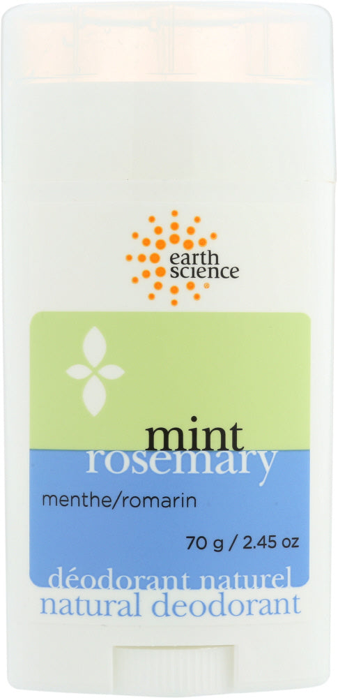 EARTH SCIENCE: Deodorant Rosemary Mint, 2.45 oz - Vending Business Solutions