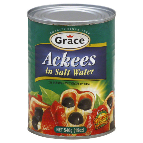 GRACE CARIBBEAN: Ackees in Salt Water, 19 oz - Vending Business Solutions