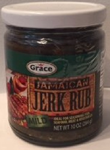 GRACE CARIBBEAN: Seasoning Jerk Rub Mild, 10 oz - Vending Business Solutions