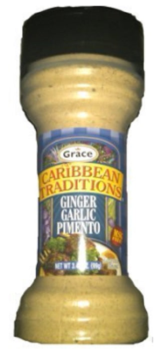 GRACE CARIBBEAN: Seasoning Ginger Garlic, 3.49 oz - Vending Business Solutions