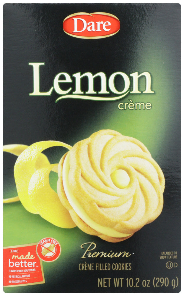 DARE: Lemon Creme Filled Cookies, 10.2 oz - Vending Business Solutions