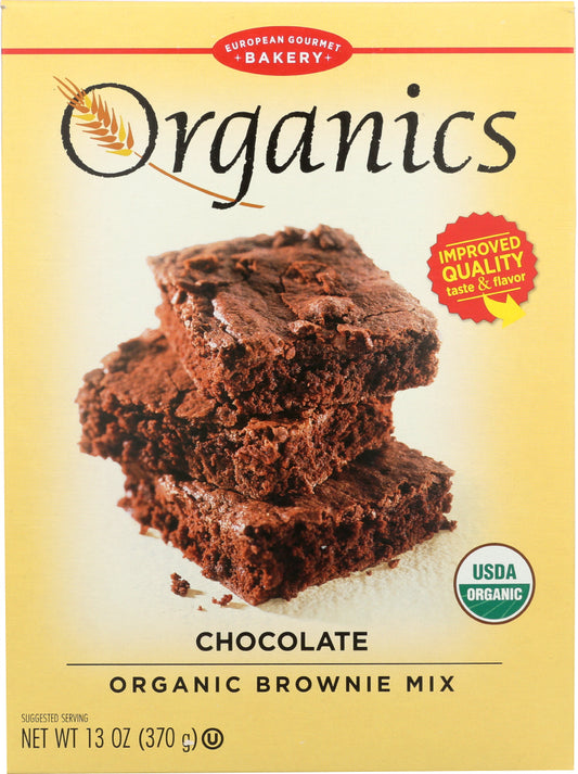 EUROPEAN GOURMET BAKERY: Chocolate Organic Brownie Mix, 13 oz - Vending Business Solutions