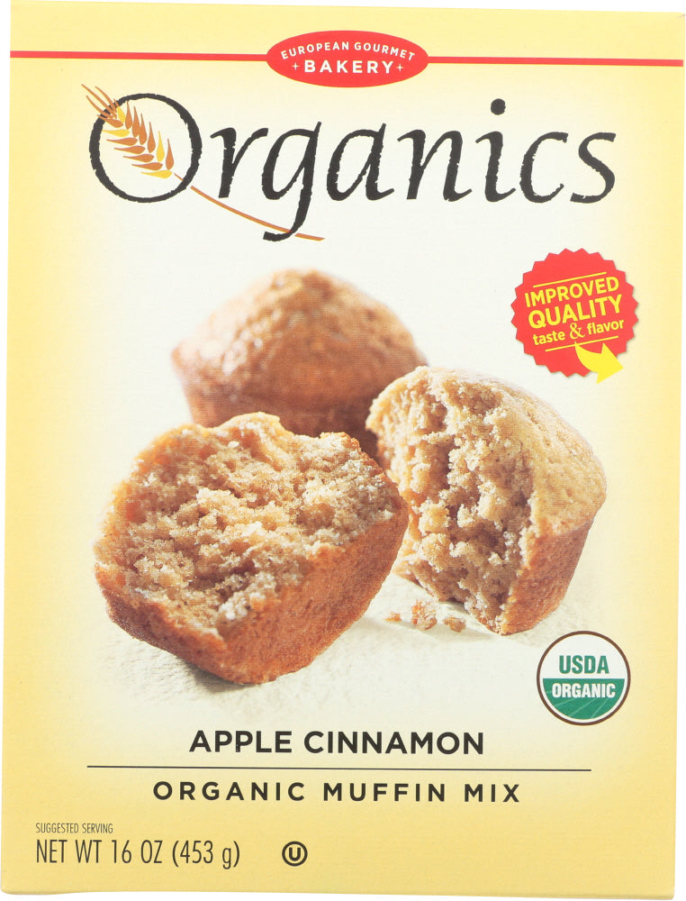 EUROPEAN GOURMET BAKERY: Apple Cinnamon Organic Muffin Mix, 16 oz - Vending Business Solutions