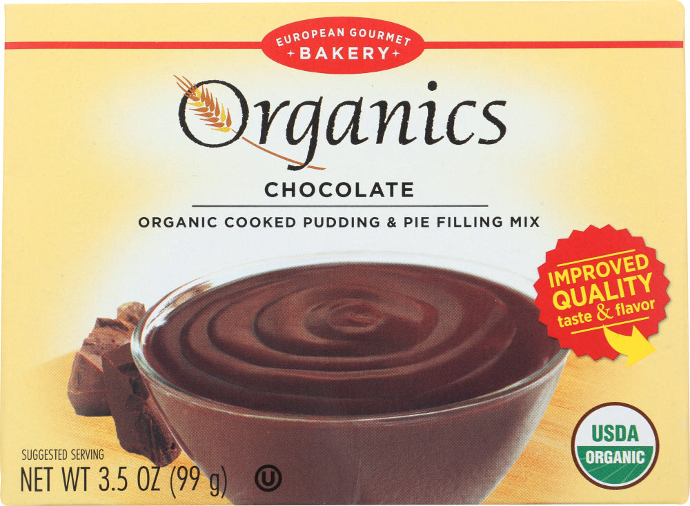 EUROPEAN GOURMET BAKERY: Cooked Pudding and Pie Filling Mix Chocolate, 3.5 oz - Vending Business Solutions