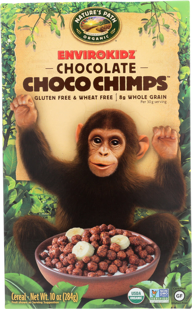 ENVIROKIDZ: Organic Chocolate Choco Chimps Cereal, 10 oz - Vending Business Solutions