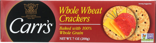 CARRS: Whole Wheat Crackers, 7 oz - Vending Business Solutions