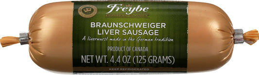 FREYBE: Braunschweiger Liver Sausage 4.4 Oz - Vending Business Solutions