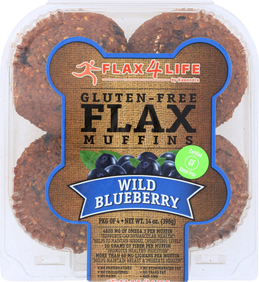 FLAX4LIFE: Wild Blueberry Flax Muffins, 14 oz - Vending Business Solutions