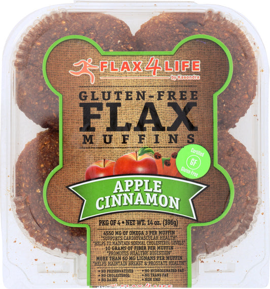 FLAX4LIFE: Muffin Frozen Apple Cinnamon, 14 oz - Vending Business Solutions
