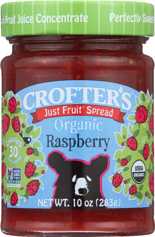 CROFTERS: Organic Raspberry Fruit Spread, 10 oz - Vending Business Solutions