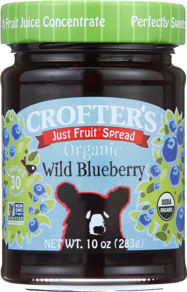 CROFTERS: Organic Blueberry Fruit Spread, 10 oz - Vending Business Solutions