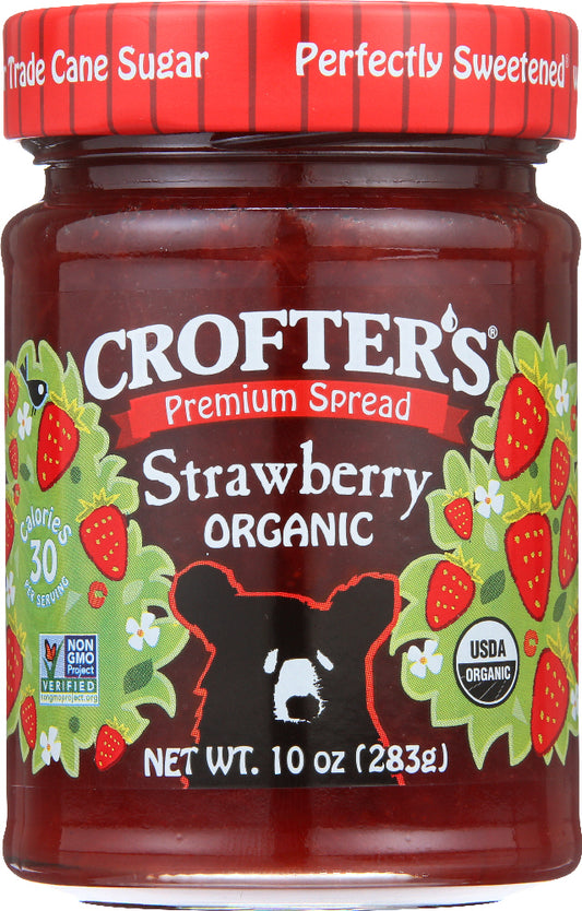 CROFTERS: Conserve Strawberry Organic, 10 oz - Vending Business Solutions