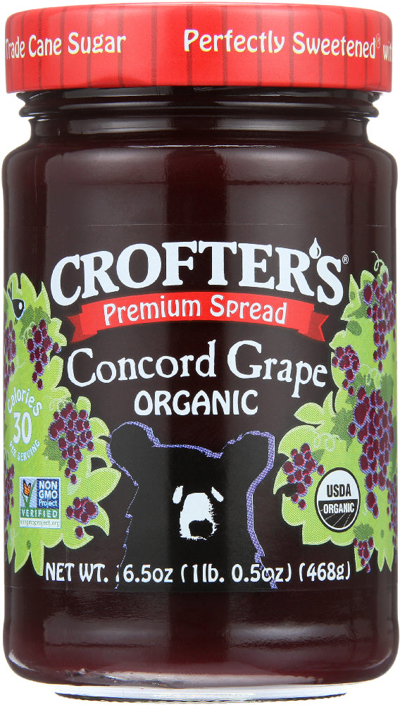 CROFTERS: Concord Grape Fruit Spread, 16.5 oz - Vending Business Solutions