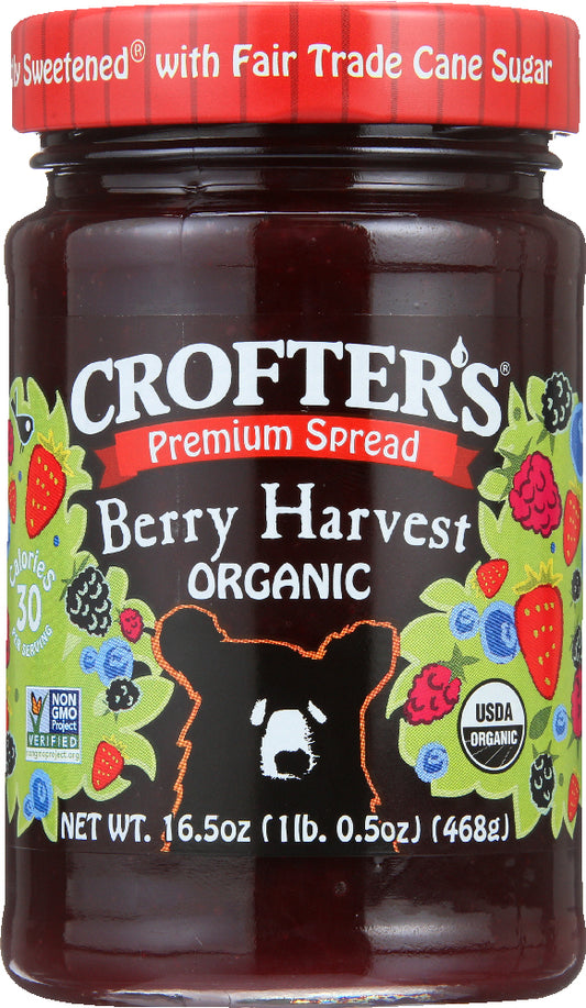 CROFTERS: Berry Harvest Fruit Spread, 16.5 oz - Vending Business Solutions