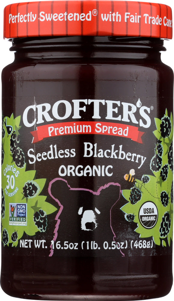 CROFTERS: Blackberry Seedless Fruit Spread, 16.5 oz - Vending Business Solutions