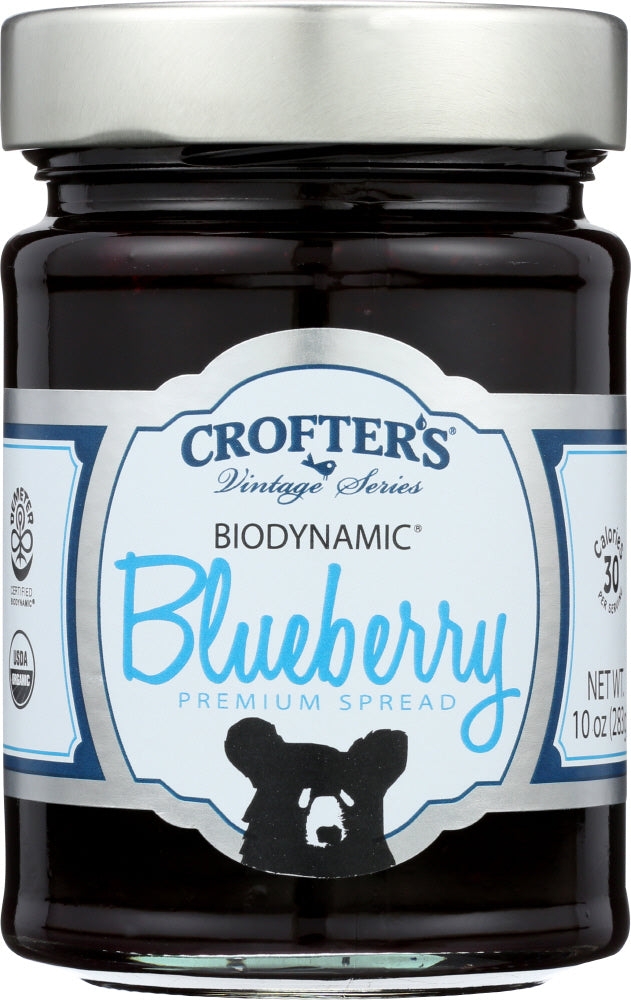 CROFTERS: Biodynamic Blueberry Fruit Spread Organic, 10 oz - Vending Business Solutions
